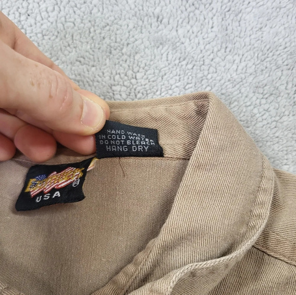 Vintage Easy Riders USA Motorcycle Button Down Shirt Mens XL Biker Bikercore - Picture 6 of 10